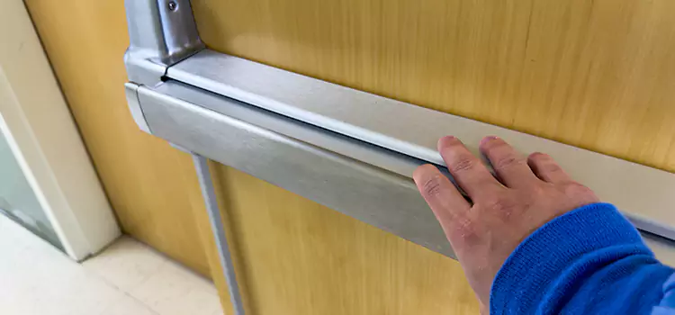 Installing a Push Bar on a Door Roswell
